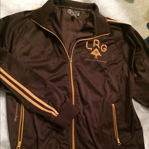 Brown lrg track jacket
